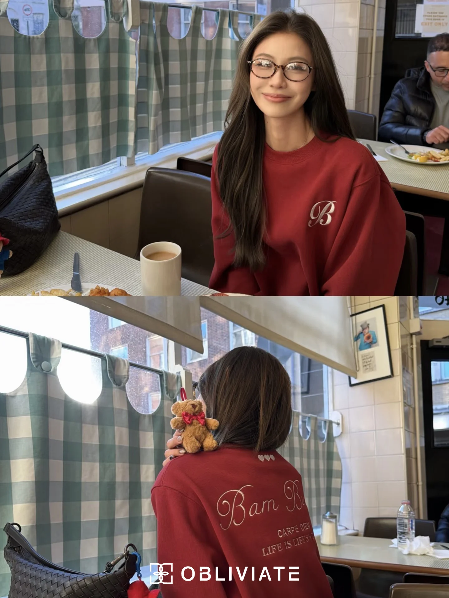 

Женская толстовка Obliviate Fce с вышивкой, в стиле ретро, цвета красный и водяной, доступны большие и маленькие размеры, круглый вырез, длинный рукав