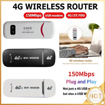 4G LTE kablosuz yönlendirici USB Dongle mobil geniş bant 150Mbps Modem sopa 4G kart yönlendirici kablosuz WiFi ağ adaptörü ev ofis