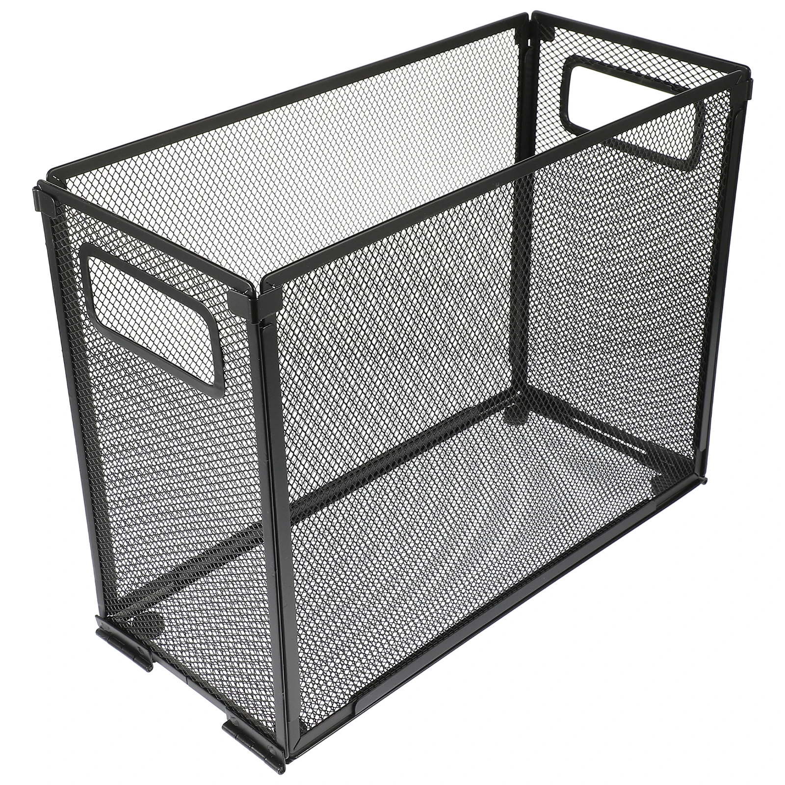 Large Iron File Rack Information Basket Holders Desktop Organizer Storage Rack For Office School Books Documents