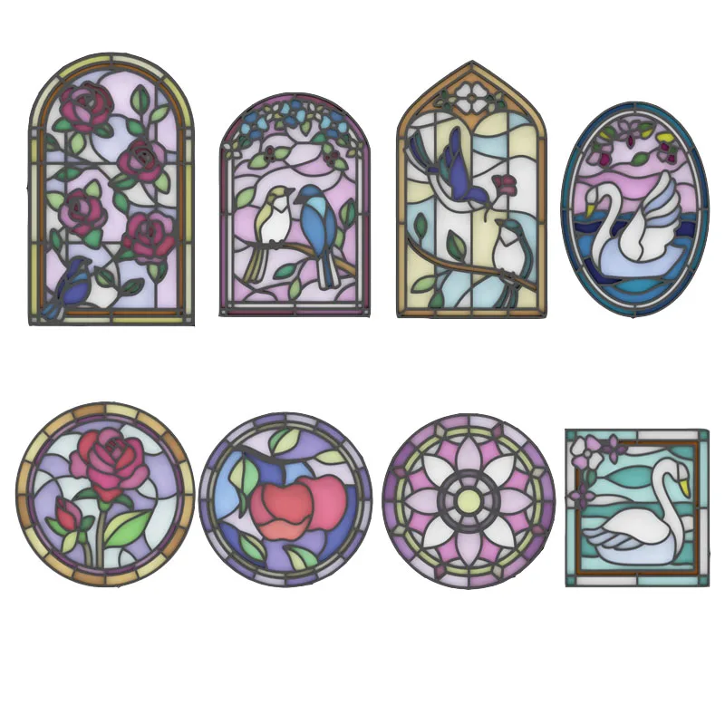 DIY Epoxy Resin Mold Silicone Mould Dried Flower Resin Decorative Craft Line Drawing Swan Flower Bird Mold