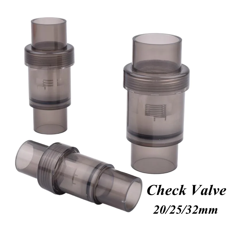1/5 Pcs ID 20/25/32mm Check Valve Fish Tank Aquarium Check Valve Garden Irrigation Prevent Water Backflow Fittings