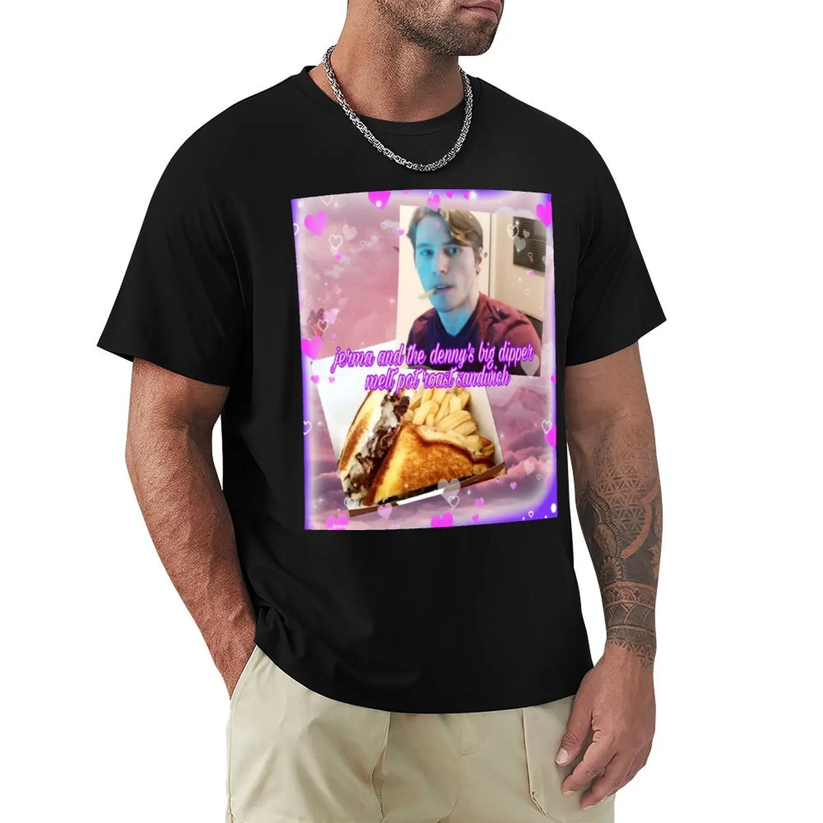 Jerma x Denny_s Big Dipper Melt Sandwich T-Shirt funny t shirts man T-Shirt