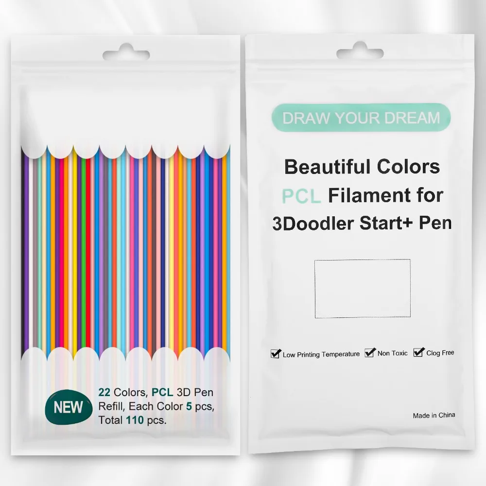 

Low Temperature 3D Printing Pen Filament Drawing Pen 22/32color 3D Pen Replace Refills 2.5mm PCL Material 3D Printing Refill