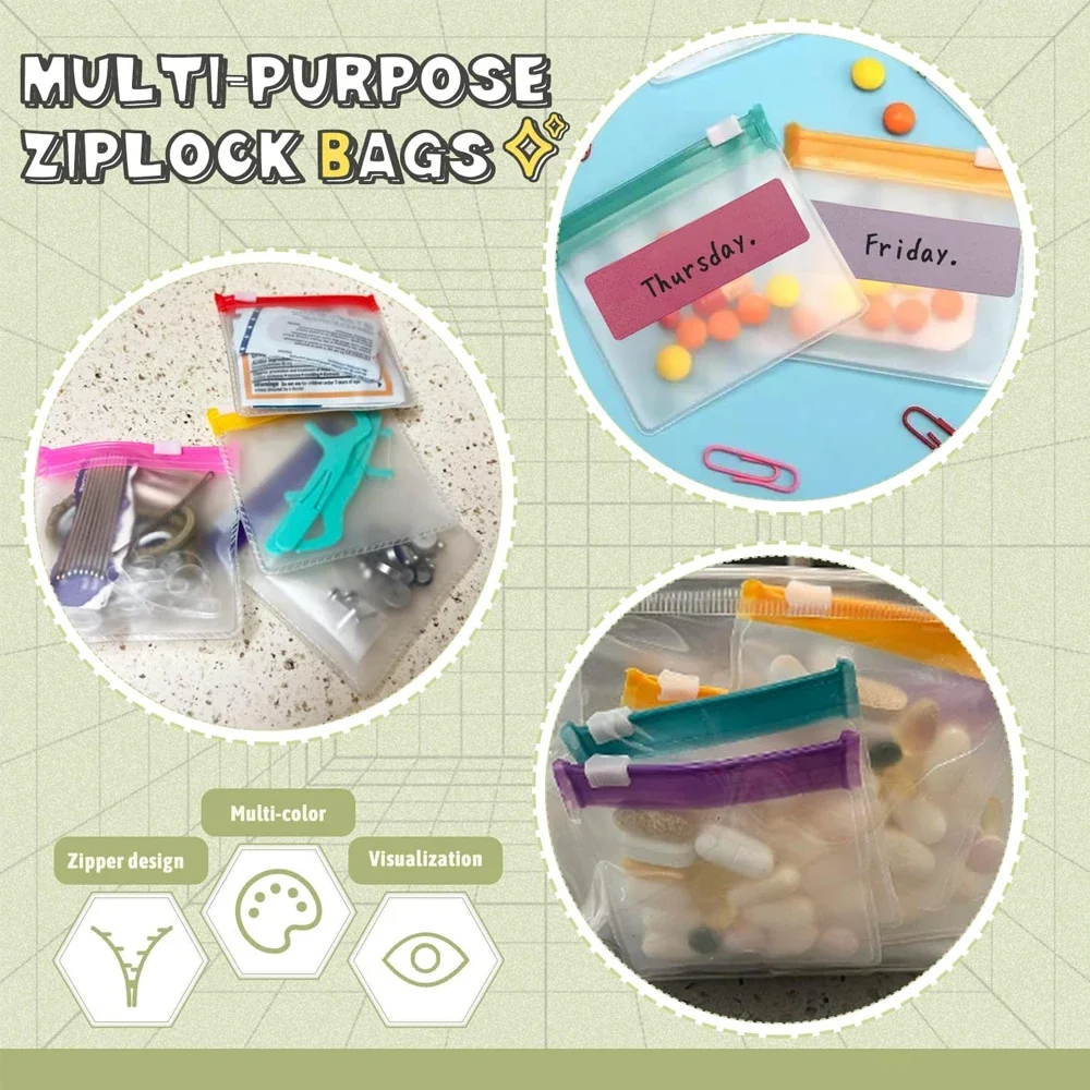 1 قطعة 7/28 قطعة مجموعة أكياس حبوب منع الحمل ، 7 منظمات حبوب الرمز البريدي ، حاوية حبوب السفر الكبيرة القابلة لإعادة الاستخدام ، أكياس الطب المرمزة بالألوان ، تنظيم حبوب منع الحمل