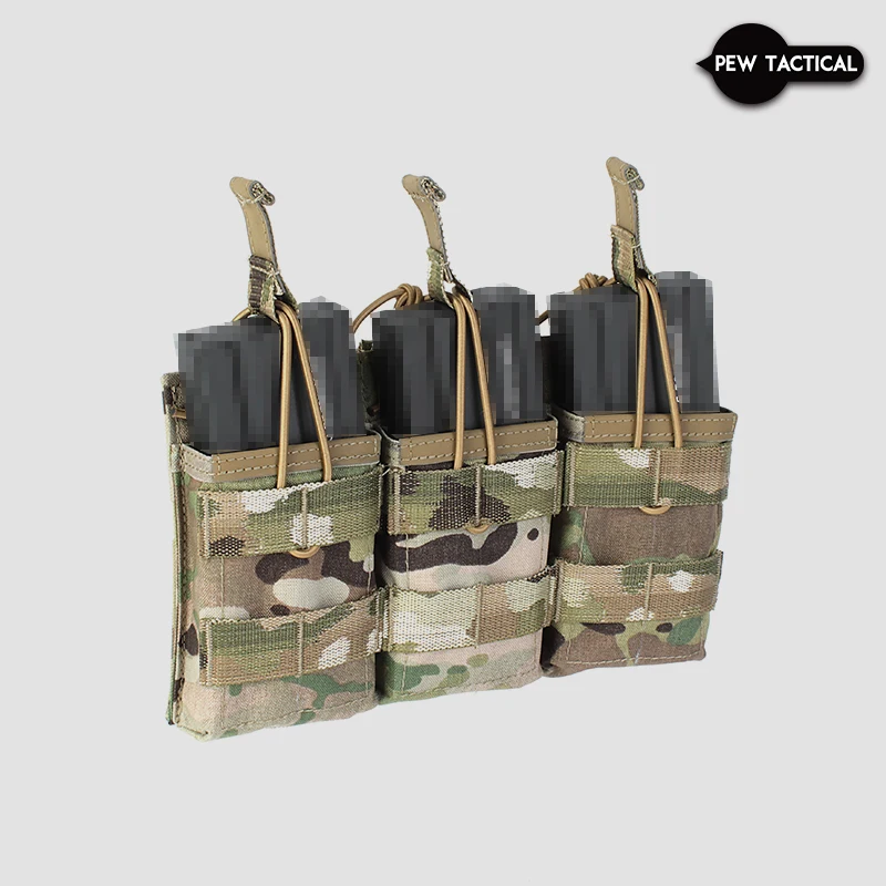 PEW TACTICAL M4 AR 5.56 3XMAG RANGER SHINGLE MOLLE MAG POUCH Airsoft Accessories