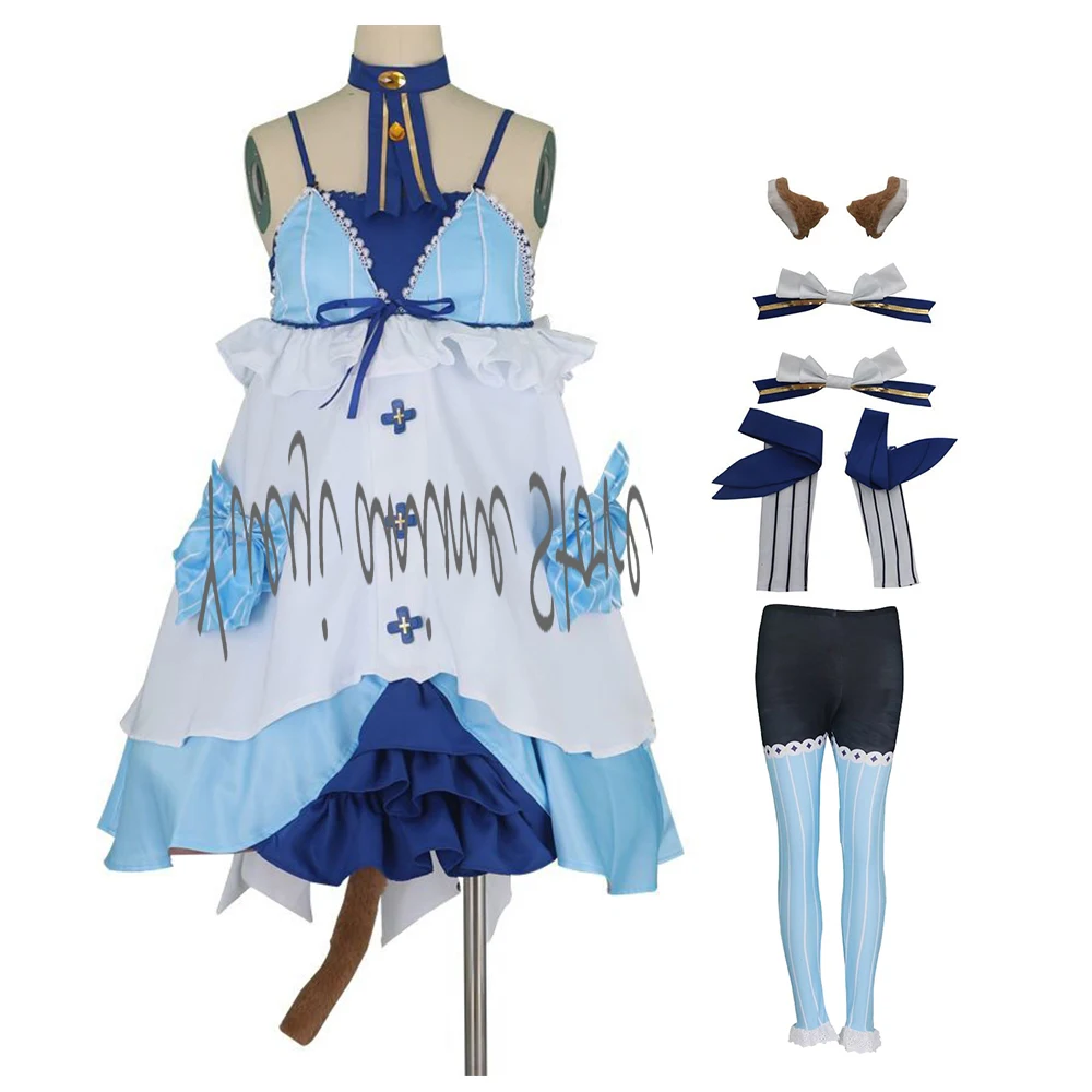 

Customized -Anime Felix Argyle Cosplay Costume Cat Ears Knight Uniform Full Set Lolita Halloween Outfit