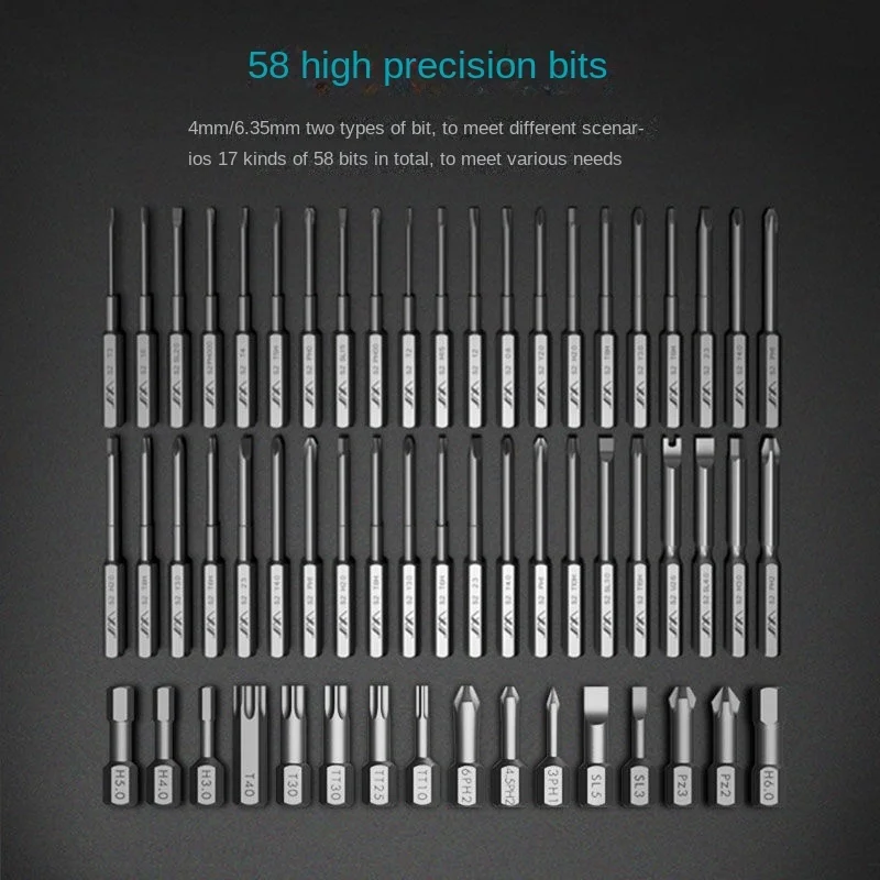 Xiaomi JIMIHOME Screwdriver Kit 72 Pcs Precision Magnetic Bits Dismountable Screw Driver Set Professional Household Repair Tools