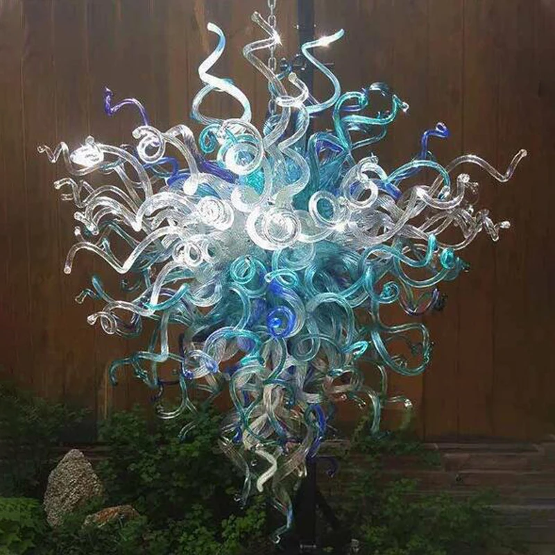 

Luxury Transparent Pendant Lamp Hand Blown Glass Chandelier Lights