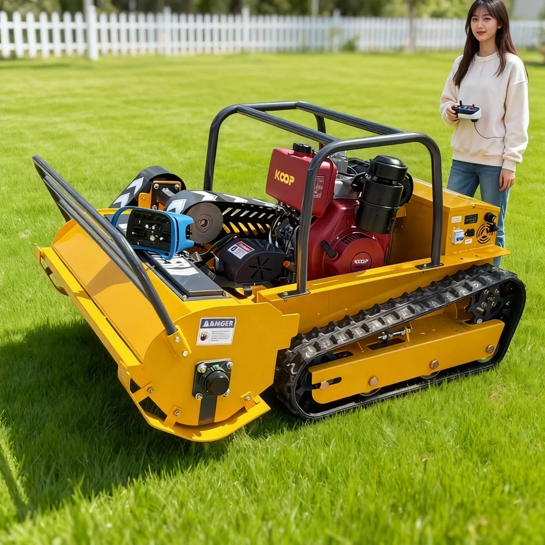 

Индивидуальная газонокосилка с дистанционным управлением - машина для резки травы с резиновой гусеницей, сертифицированная CE EPA