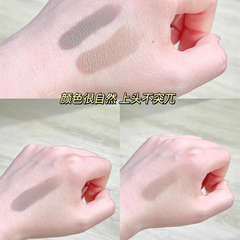 Hairline Shadow Powder Stick Waterproof Root Touch Up Concealer for Gray Roots Thinning Hair Natural Hairline Filler 3 Colors