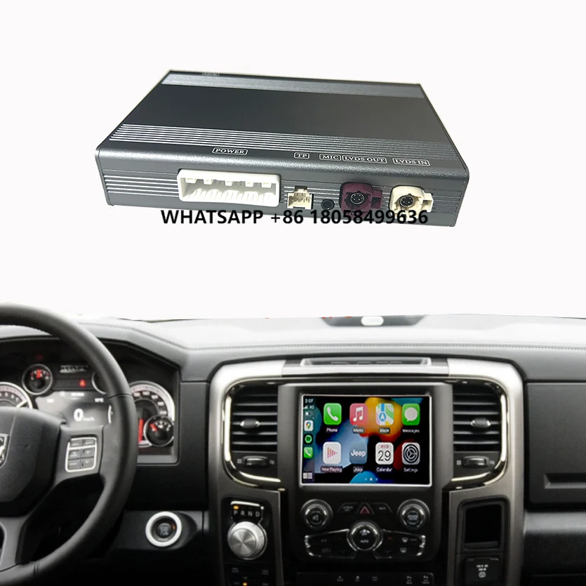 

Original Screen Upgrade for Dodge RAM Carplay 2014-2017 Radio Car DVD Player Mirror Link Android Auto Wireless Carplay Smart Box