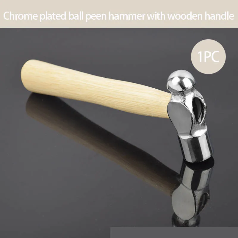 Mini Hammer Smashing Walnut Round Head Wooden Handle Hammer Car Escape Tool Hand Hammer Multi Function Mini Hammer