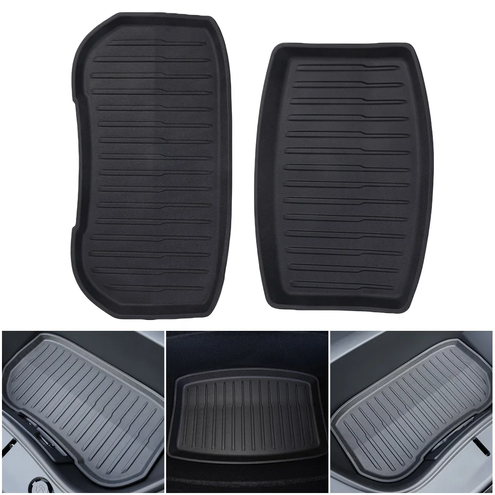 Auto Vorne Hinten Stamm Matten Auto Zubehör Lagerung Pads TPE Vorne Hinten Lagerung Box Pad Stamm