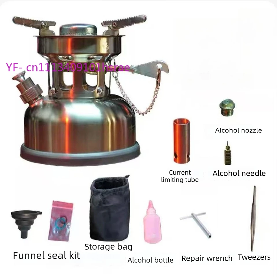 DK58A Portable Multi-Fuel Stove High Altitude Alcohol Burner Outdoor Camping Wilderness Overlanding Stove
