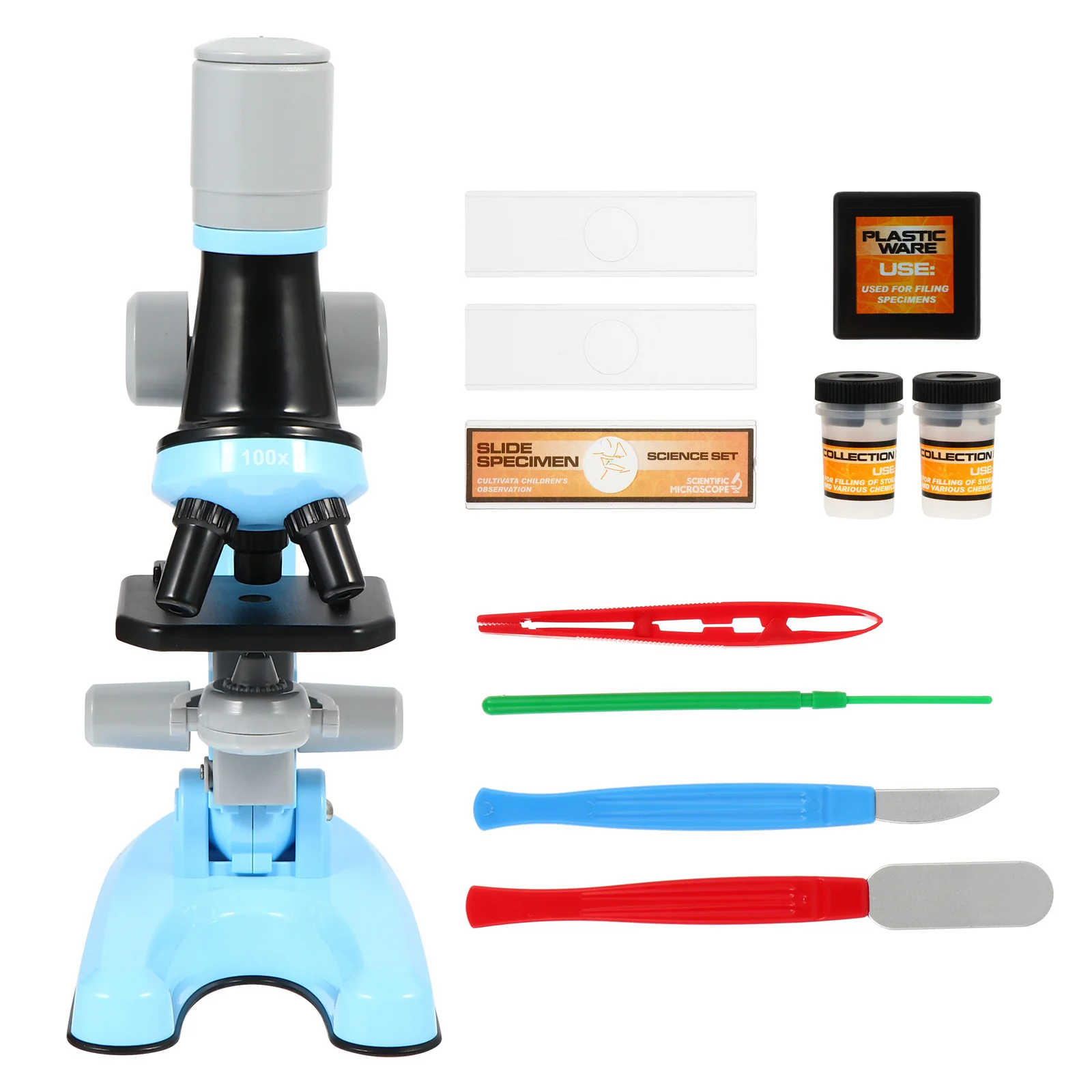 1Set Student Microscope Simple Biological Magnifier Science Educational Tool for Early Learning Experiment Observation