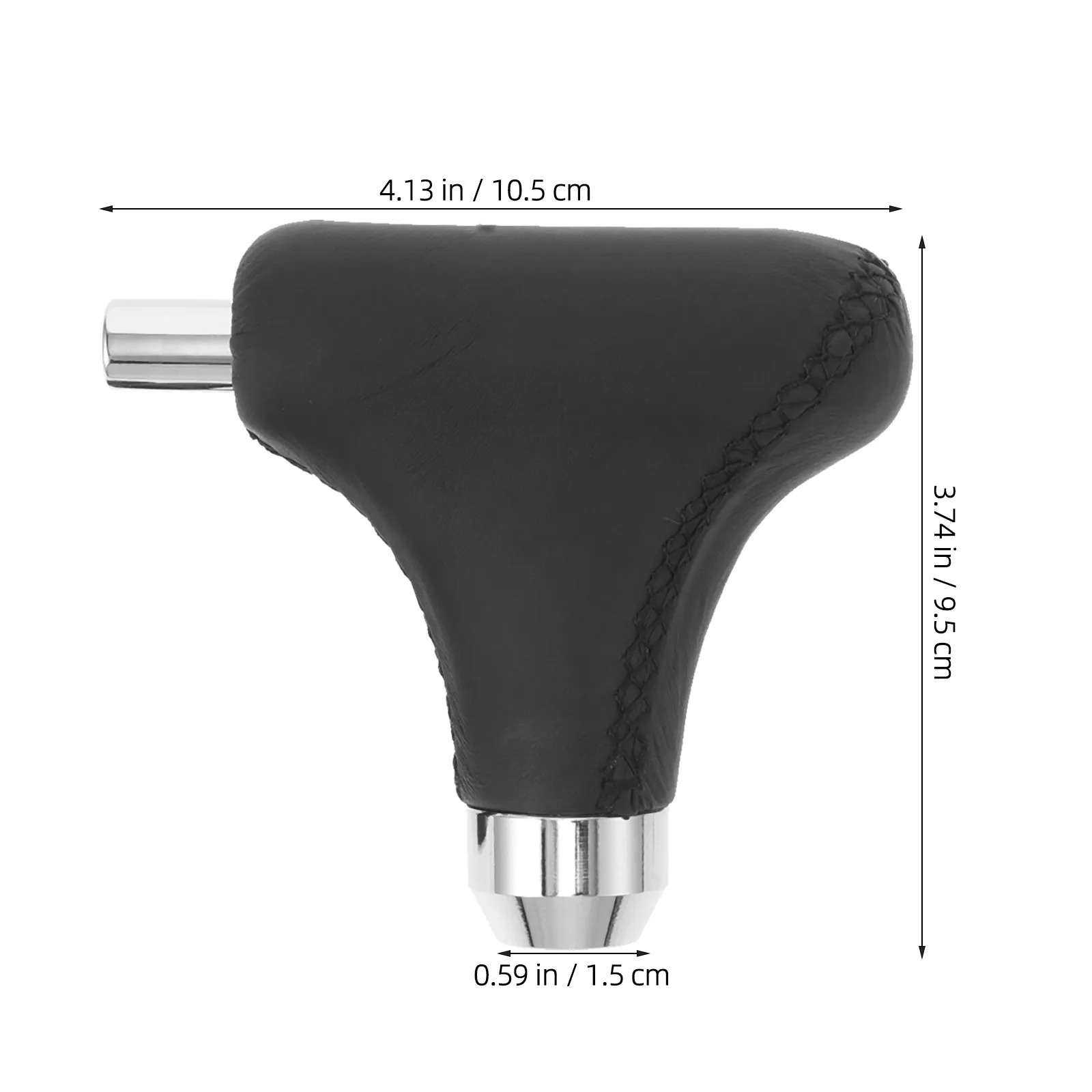 PU Car Gear Knob with Metal Core Hand Stitched Universal Fit Automatic Shift Knob for Sedan Suv Truck Stylish Interior