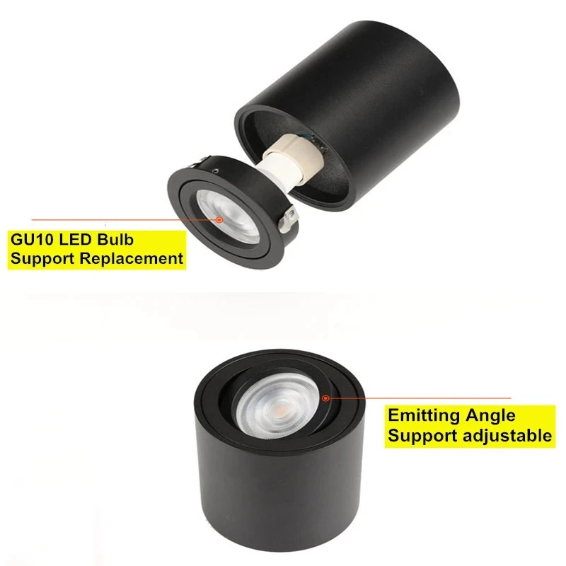 Imagem -04 - Luminária de Teto Rotativa Cob Led Suporte Superfície Lâmpada de Teto 9w 12w 15w Lâmpada de Ponto Ajustável Embutida de Alta Qualidade