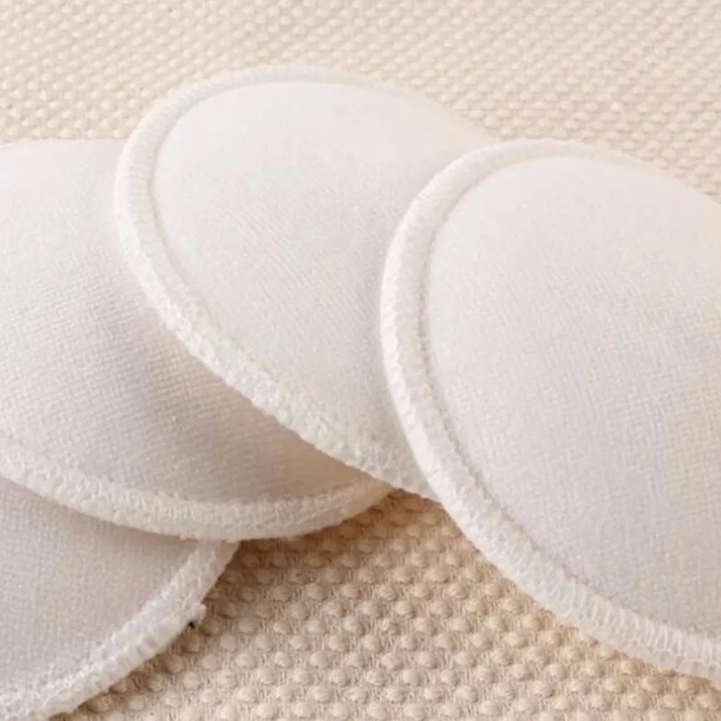 4 Uds nueva almohadilla de lactancia de bambú almohadillas de lactancia para mamá almohadilla de alimentación impermeable lavable bambú reutilizable