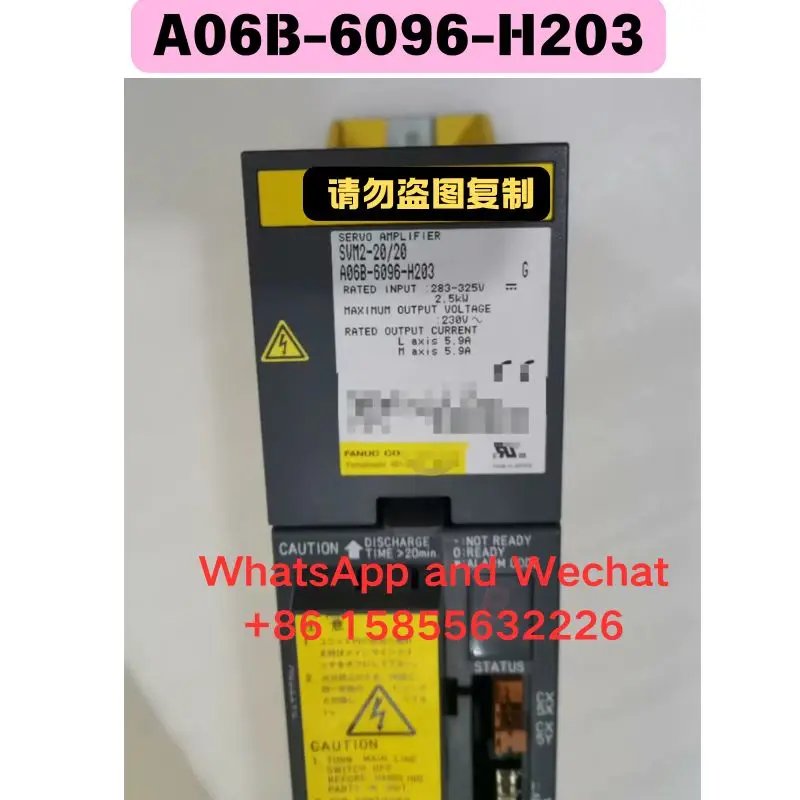 

Used Driver A06B-6096-H203 Functional test OK Fast Shipping