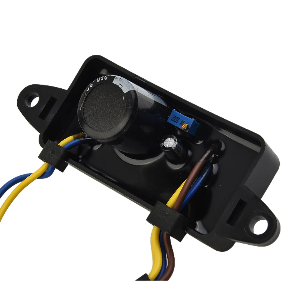 Voltage Regulator AVR for Single Phase Generator 1KW 3KW with 250V 220UF Capacitor and Wire Harness for Voltage Stability