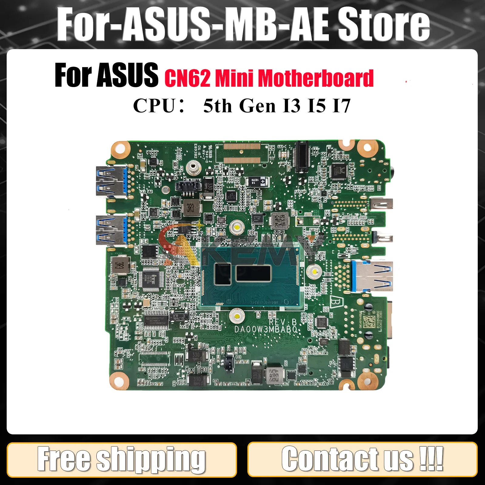

CN62 Laptop Motherboard For ASUS Chromebook CN62 CN62 Notebook Mainboard With I3 I5 I7 CPU 100% tests OK fast shipping stk