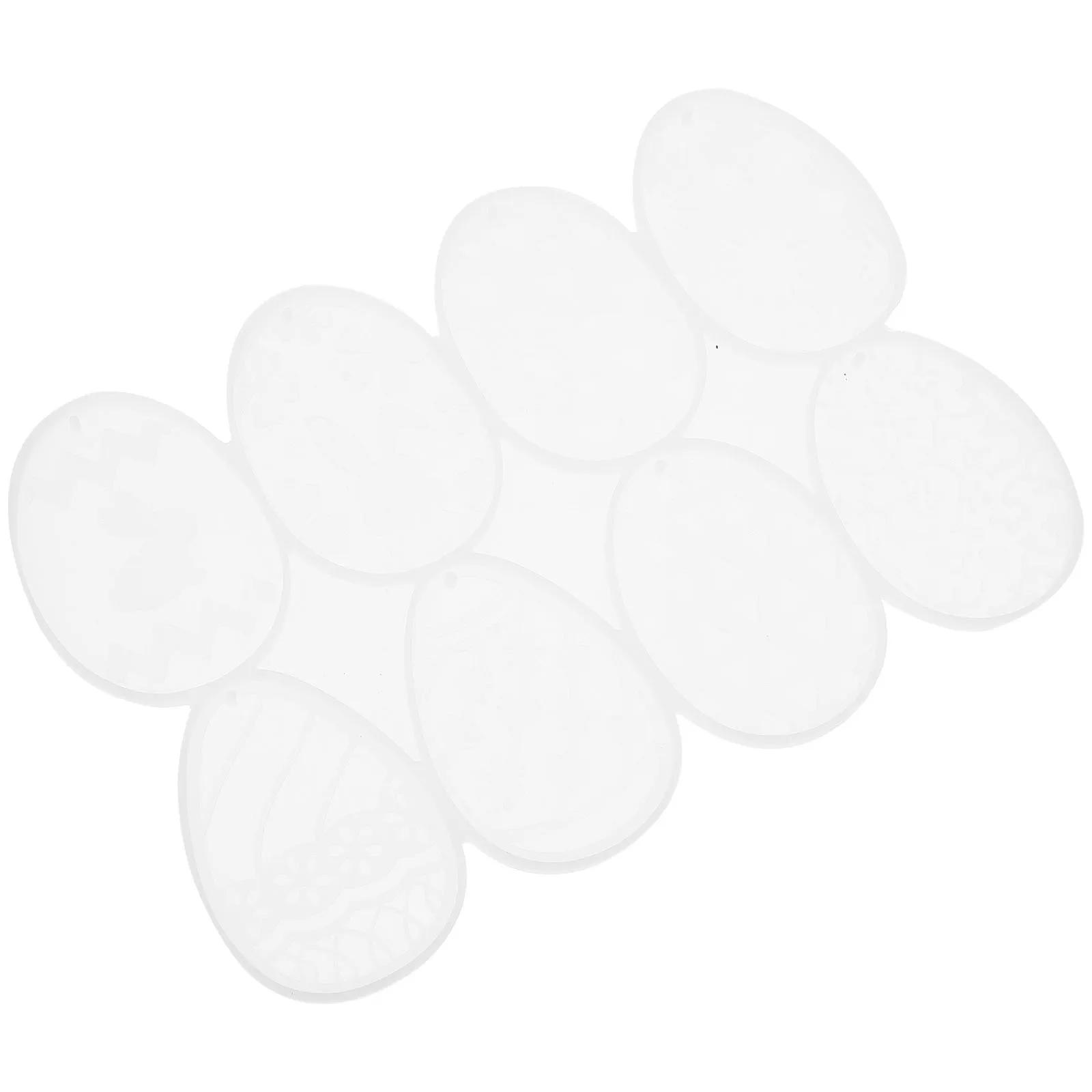 

Silicone DIY Mold for Easter Egg Keychain Pendant Craft Making - Unique Resin Hanging Charm Decor, Reusable Bunny Drop Glue