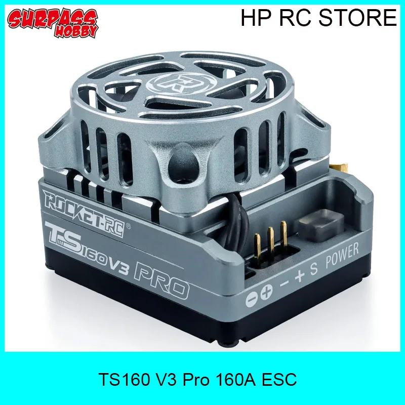 Surpass Hobby TS160 V3 Pro 160A ESC Bluetooth APP Tune LED Card for 540 Motor 1/10 RC Drift Racing Car