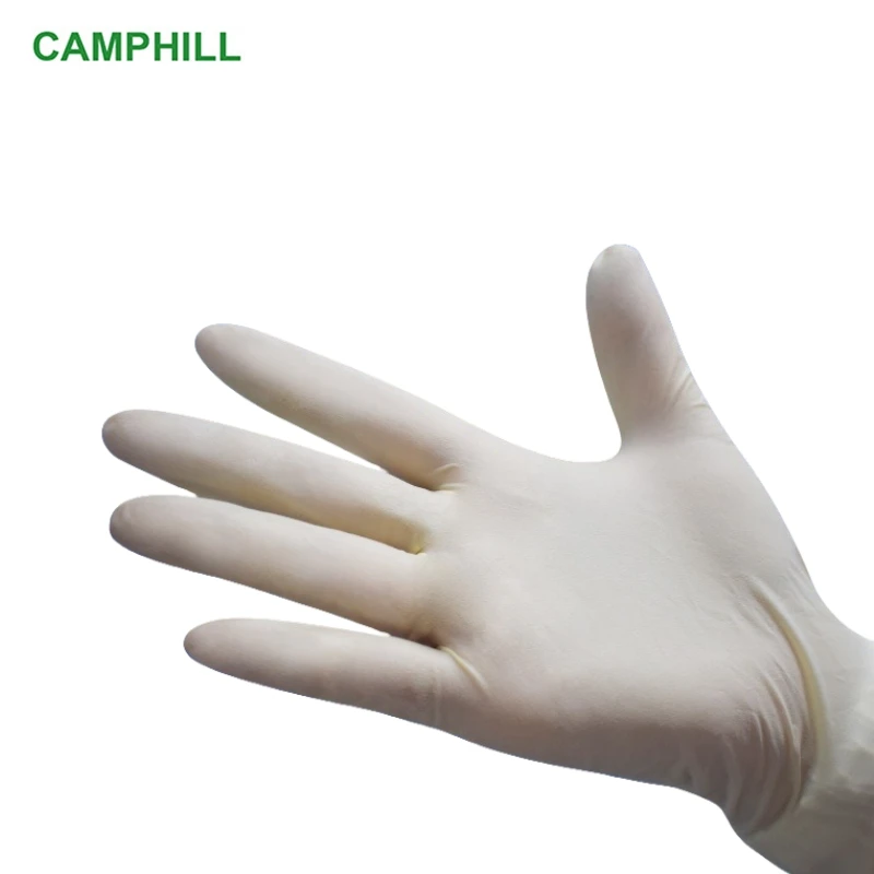 Recommend 9-inch food grade palm pitted surface disposable latex gloves Electronic Factory, Hygiene and cleanliness gloves