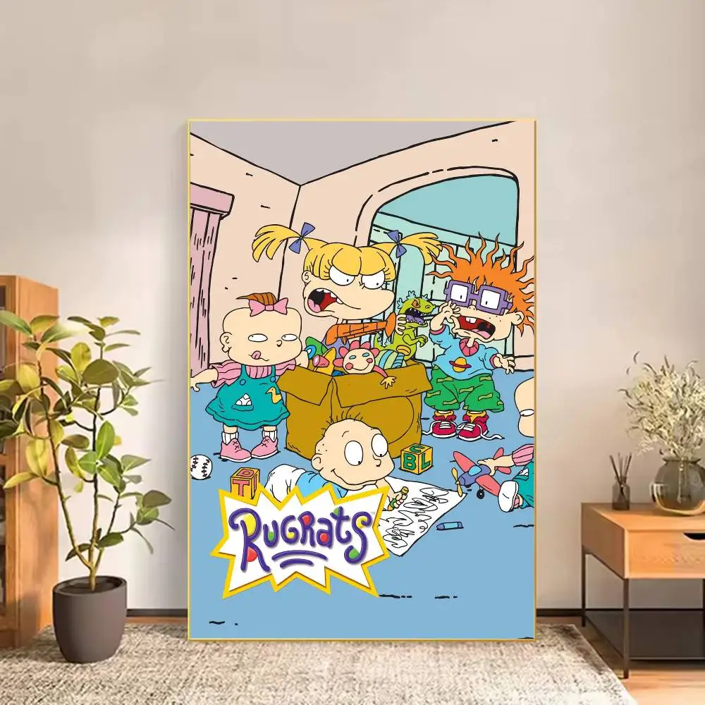 C-Cartoon R-Rugrats Poster Versatile HD Waterproof Wall Art Self-Adhesive Decor for Any Space Ideal Gift