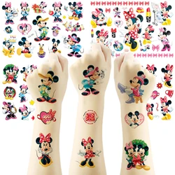 Disney Mickey Minnie Tattoo Stickers Temporary Tattoos for Kids Birthday Party Supplies Favors Cute Tattoos Stickers Decoration