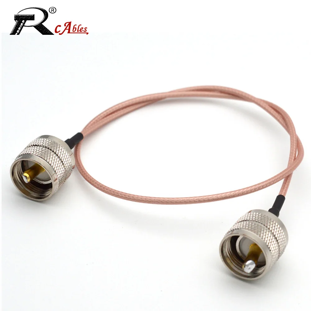 

PL259 UHF Male to PL259 UHF Male Plug Connector RF Coaxial RG316 Cable Low Loss 0-6GHz Jumper Pigtail Antenna Extension Cable