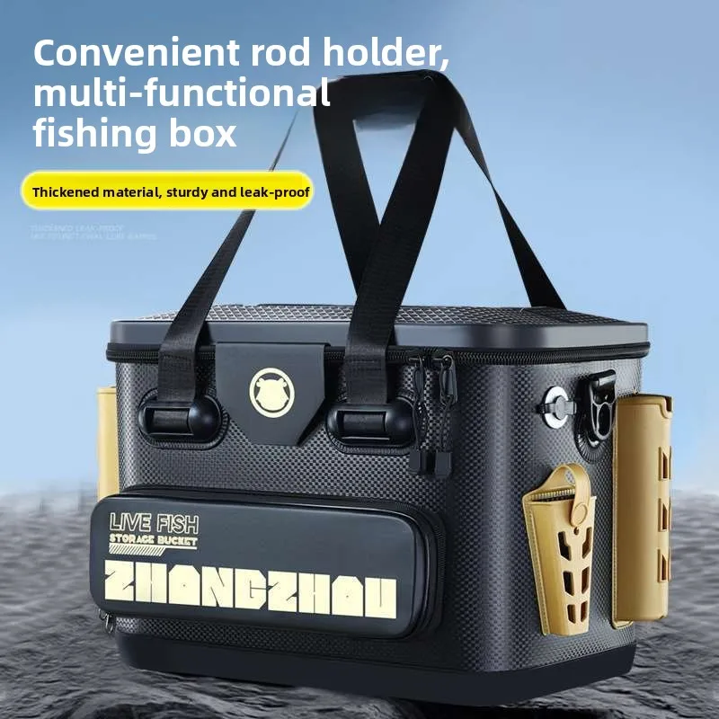 portable-fishing-bucket-multi-functional-fishing-gear-set-fishing-stand-convenient-carry-on-canvas-square-oxygenation-insulation