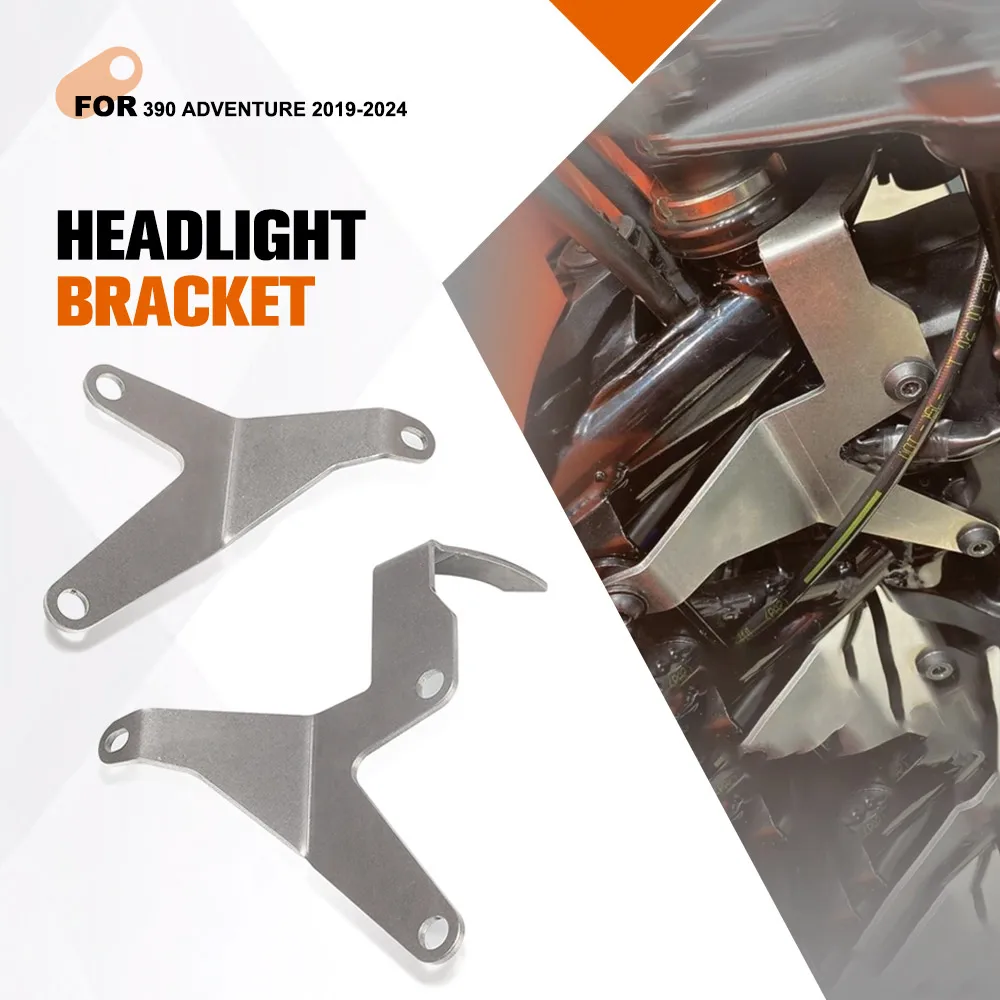 

Комплект кронштейнов для усиления фары и крепления на раму мотоцикла для KTM 390 Adventure 2019-2024