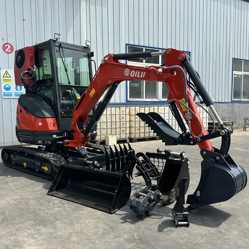 

Mini Small Micro Crawler Bagger Digger Excavators Machine 2t 0.8 1.2 1.5 2 Ton 3Ton Mini Excavator