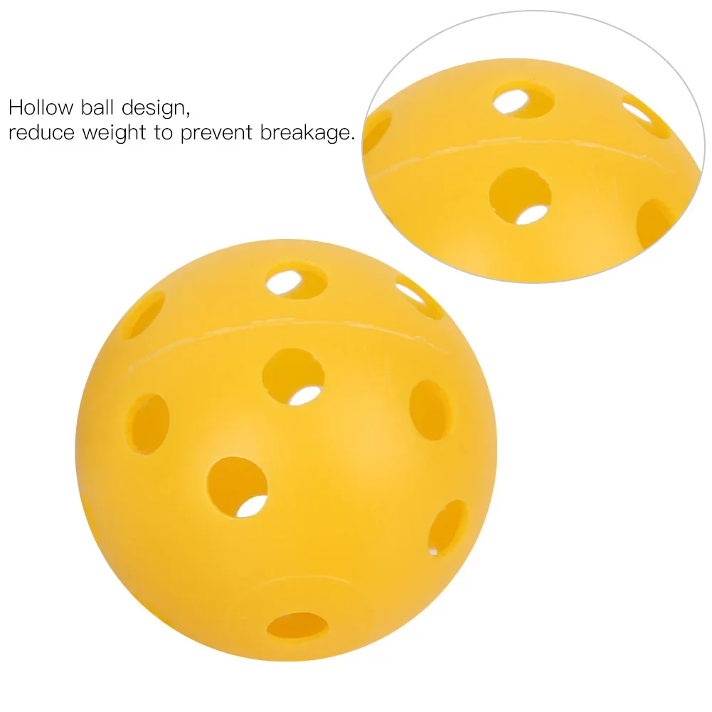 ลูกกอล์ฟพลาสติกแบบมีรูระบายอากาศ 20 ชิ้น คละสี สำหรับฝึกซ้อมกอล์ฟในร่ม อุปกรณ์เสริมกอล์ฟ
