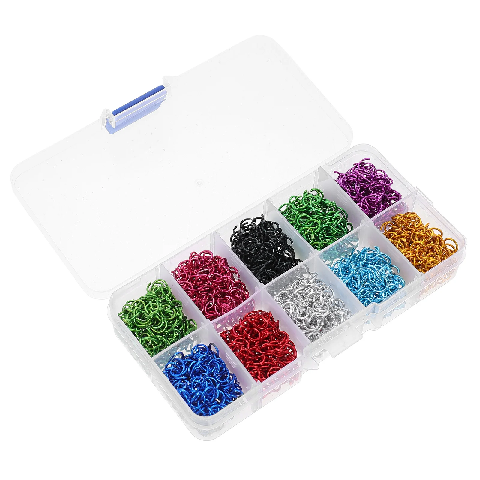 

250pcs Colored Aluminum Jump Rings for Jewelry Making Bracelet Split Multipurpose Round Craft Project Accessories