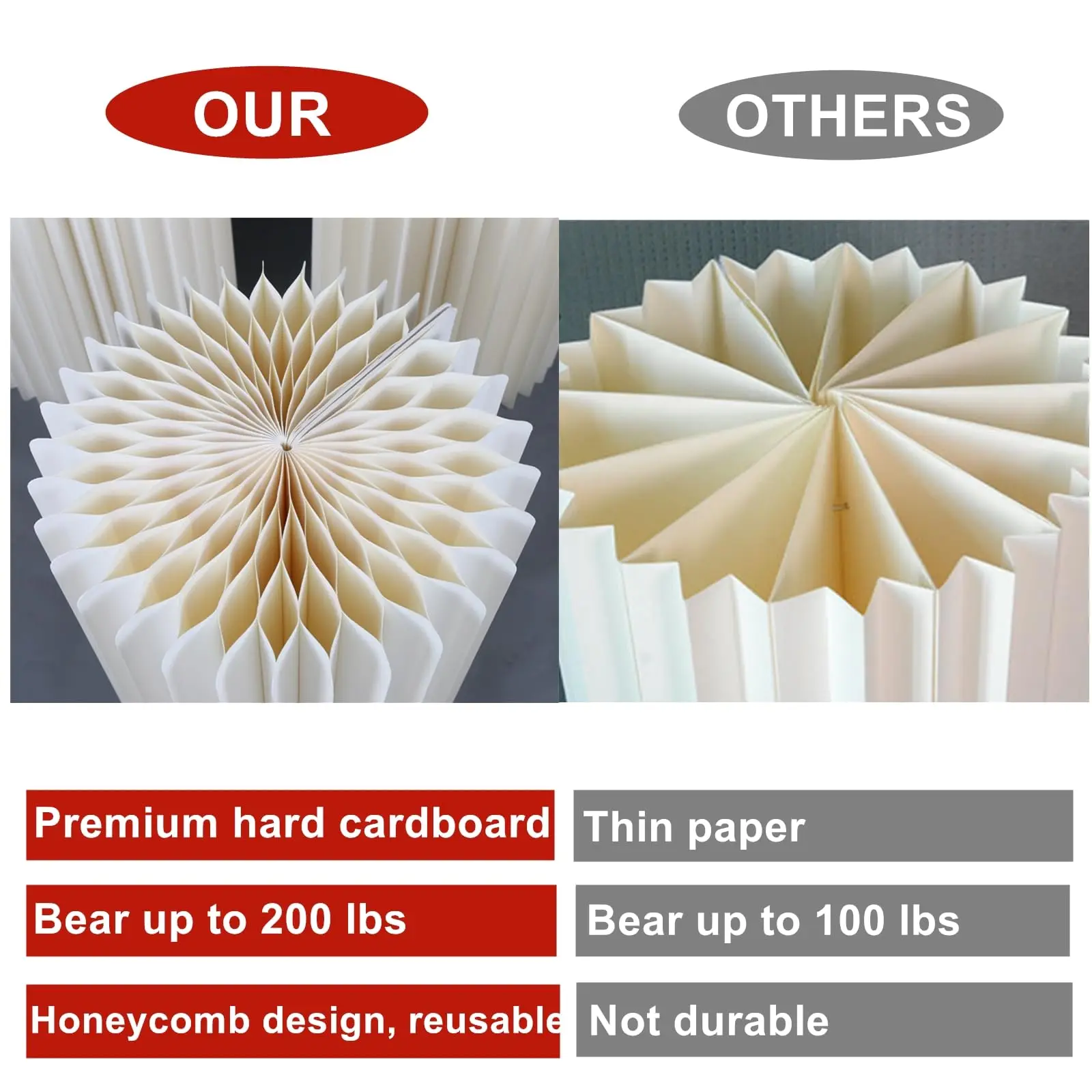 Folding Paper Cake Stand Wedding Decoration Props Dessert Table Rack Birthday Party Event Decoration Ornaments Baby Shower Decor