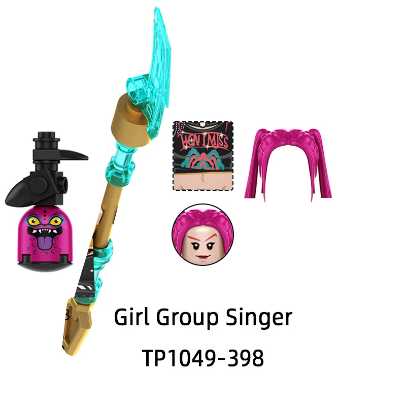 The TP1049 Girl Group Singer Action Figures Model Blocks MOC Bricks Set Gifts Toys