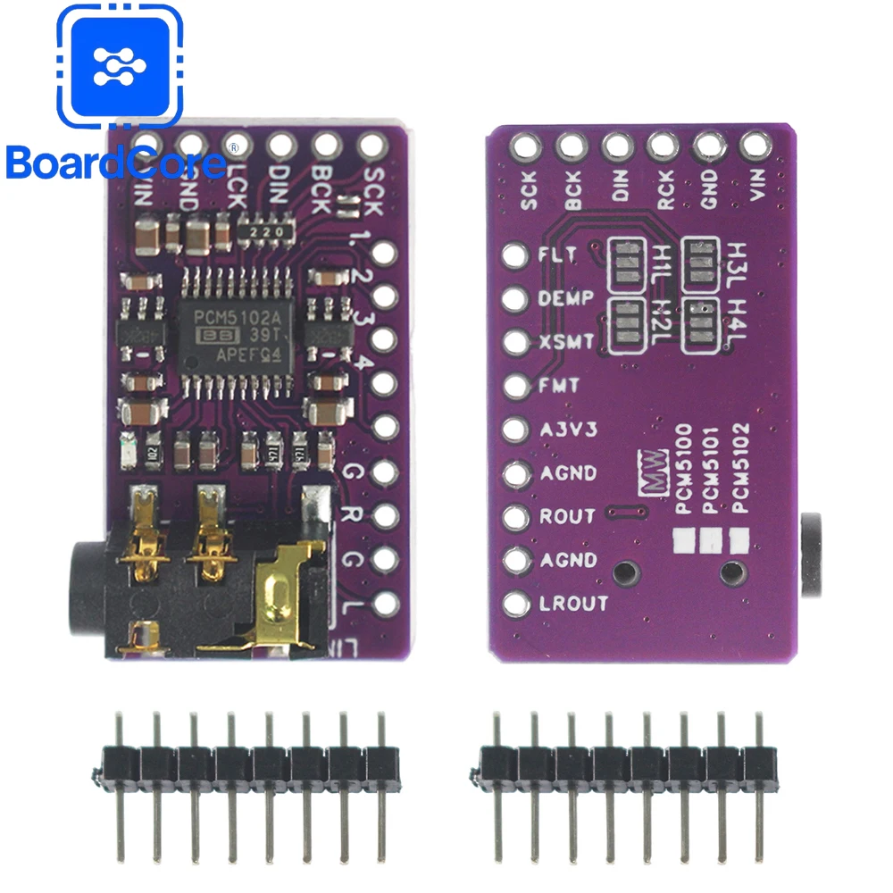 1/2pcs PCM5102 I2s Dac Module GY-PCM5102 I2S Player Module for Raspberry Pi PHAT Format Board Digital PCM5102A Audio Board