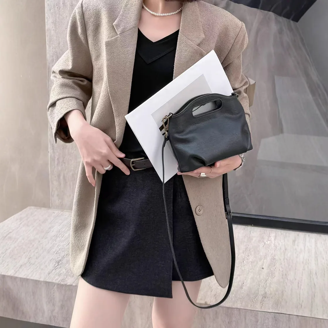 

Ретро мелиорированная кожаная байкерская сумка Sle Cloud через плечо, универсальная, owtime, Новое поступление, китайский производитель, весенний сезон