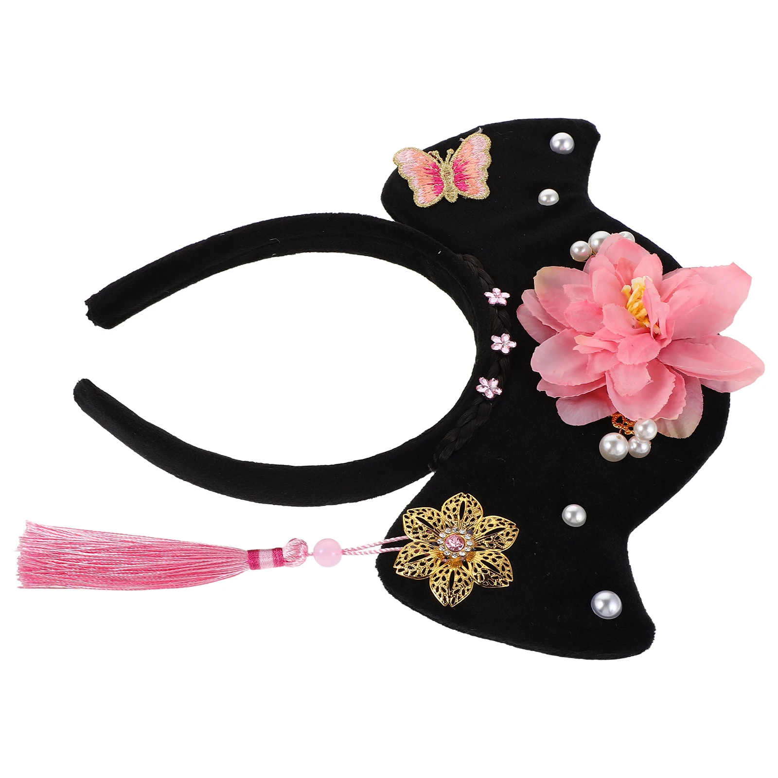 

Vintage Headband Chinese Hanfu Ancient Hair Accessories Traditional Hairband Plastic