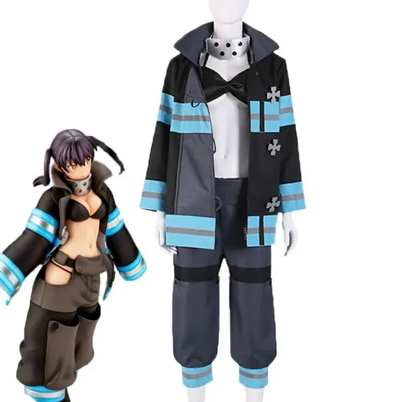 Enn Enn No Shouboutai Fire Force Anime Tamaki Kotatsu Cosplay Costume Women Shinra Kusakabe Role Play Suit Fire Service