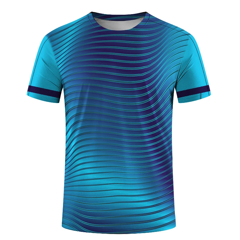 

Men Gym Sportswear Summer Short Sleeve Badminton Running Training Fitness Breathable Casual Stylish Round Neck T-Shirts Tops﻿