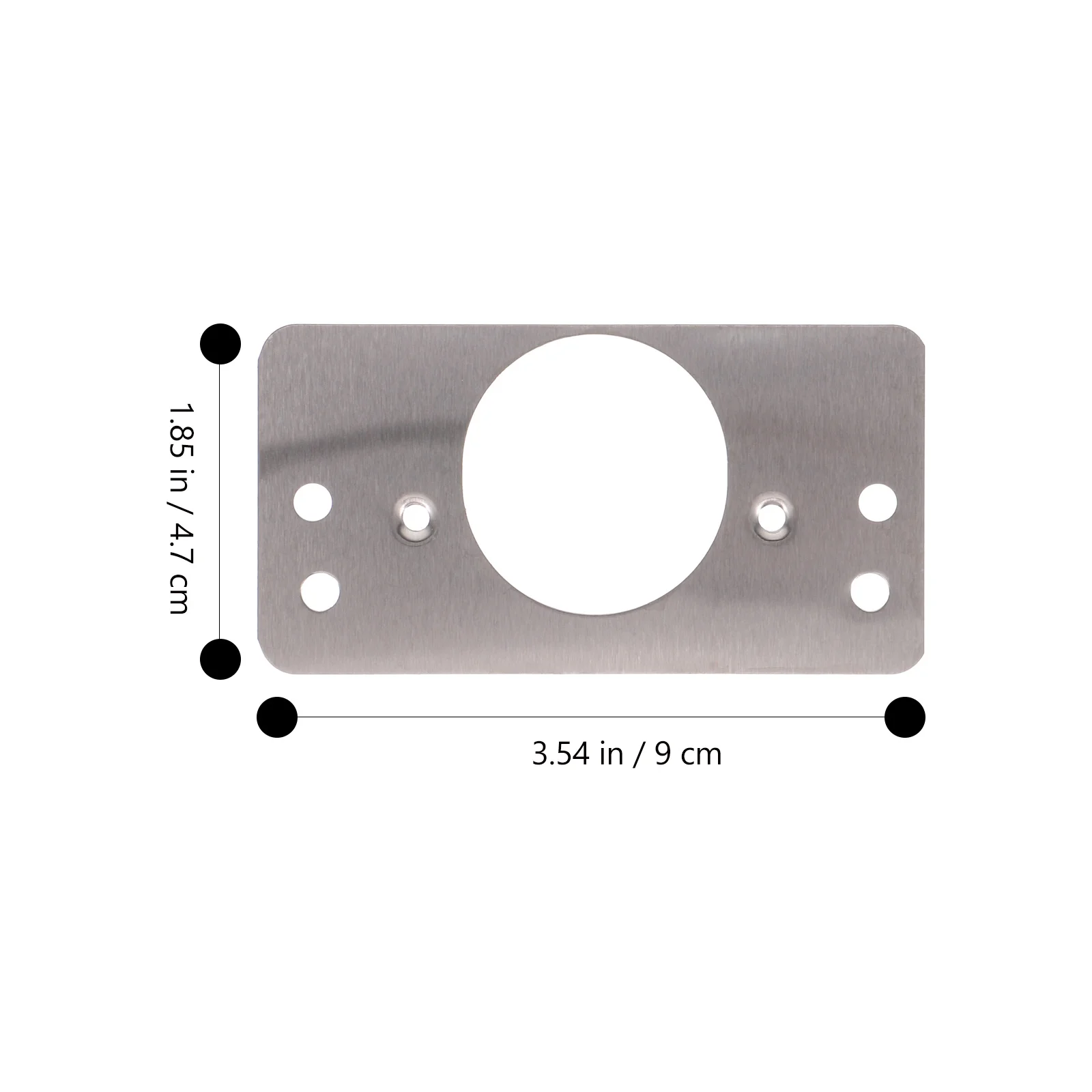 

8pcs Ball Shaped Lock Fixing Plate Door Reinforcement Kit For Damaged Locks Repair Stainless Steel Door Strike Plate Cover