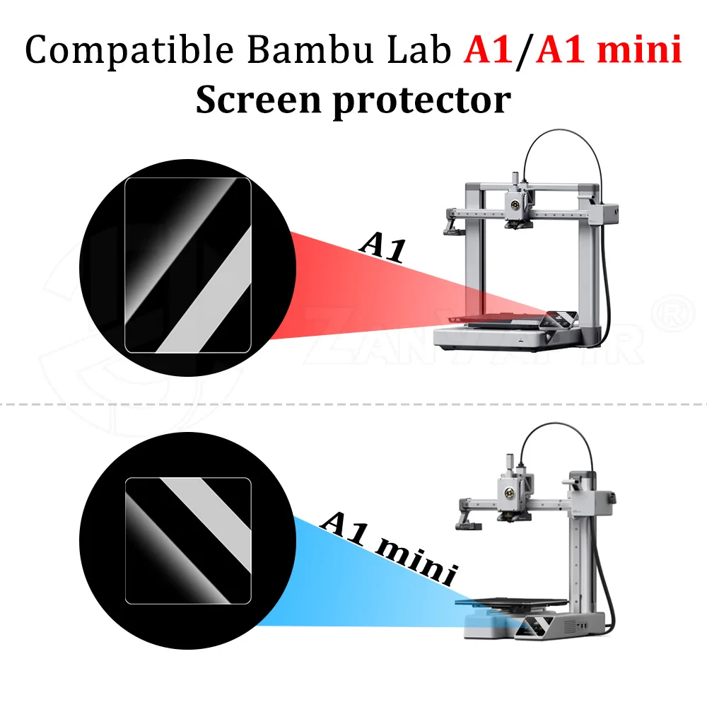 1-3pcs Screen protector for 3D Printer Bambu Lab A1 A1 mini High Transparency High-definition Anti-Scratch for 3D Printer parts
