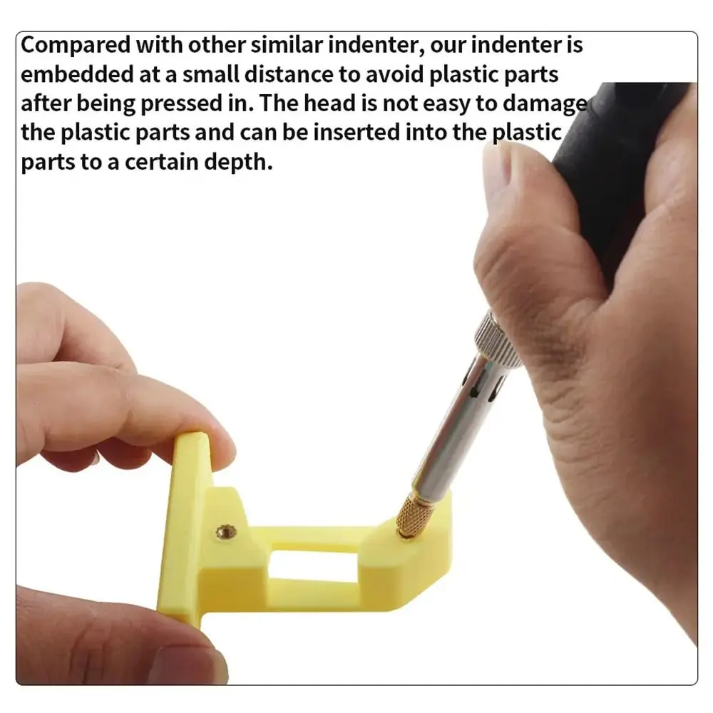 1Set Universal 936 T12 Soldering Iron Tip Brass M2-M8 Heat Insert Nut Tip Hot Nut with Adapter Internal/External Thread Head