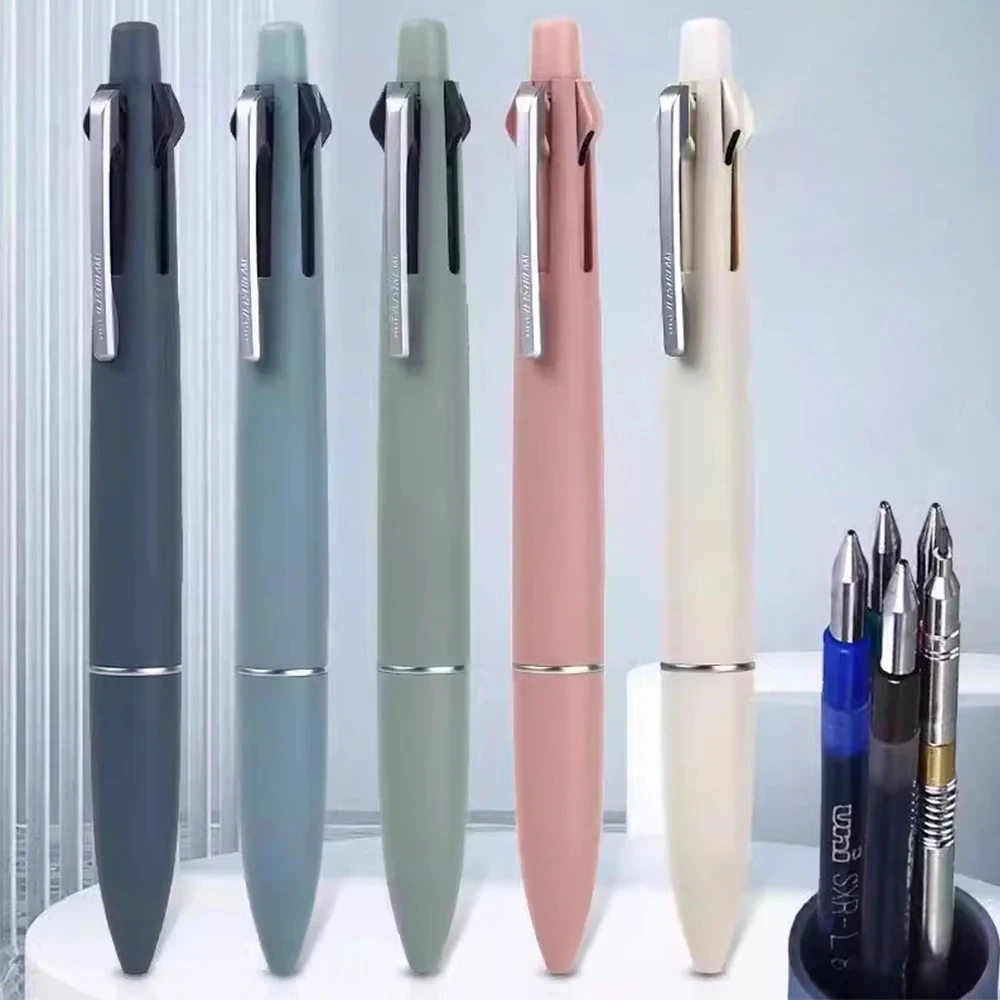 Japan UNI 4-in-1 Multifunctional Ballpoint Pen+mechanical Pencil Jetstream Lite Oil Pen School Stationery Office Supplies