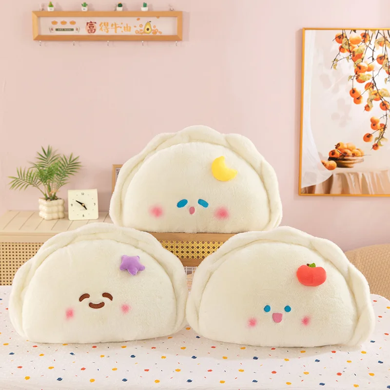

Cute Dumpling Plush Pillow Soft Stuffed Food Doll Kawaii Star Apple Moon Style Plush Toy Gift for Kids Girls