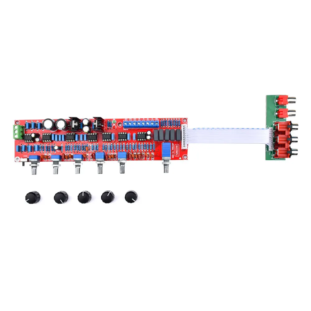 

Gaqqee NE5532 Плата предусилителя сабвуфера HiFi 5,1 Тональный предусилитель Регулировка громкости NE5532 HIFI 5,1 Тональная плата переменного тока 0-15 В