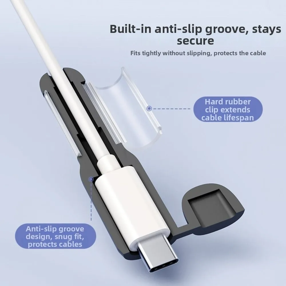 Practical Silicone Type-C Cable Protector Dustproof Soft Data Cable Protective Cover Anti-tear Cord Saver Data Line Accessories